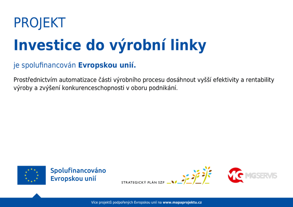 PROJEKT Investice do výrobní linky